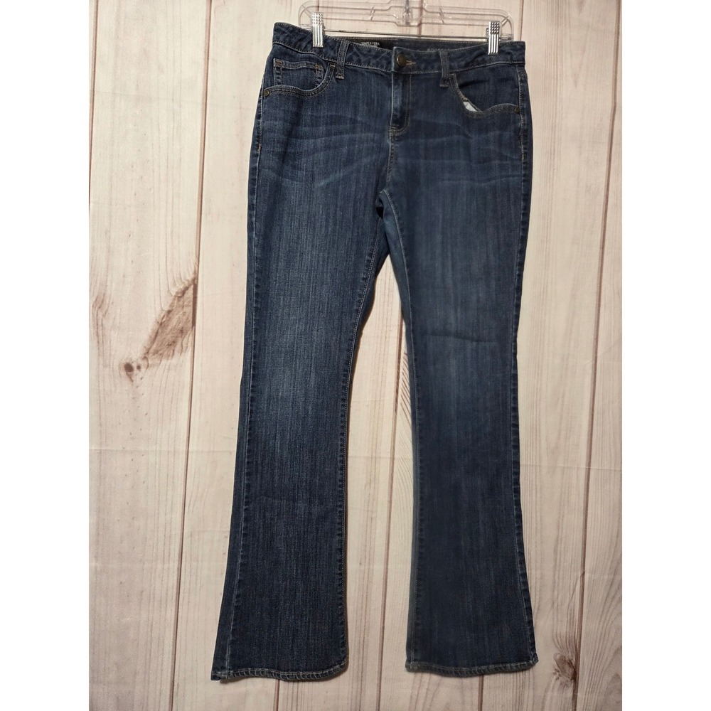 Simply Vera Vera Wang Womens Mid Rise Bootcut Jeans Dark‎ Wash Size 8